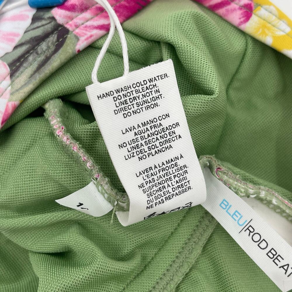 BLEU BY ROD BEATTIE Swimsuit Size 14 Paradiso High Neck Keyhole One-Piece NWT - Picture 7 of 16